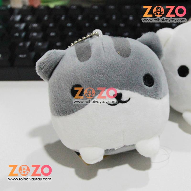 Móc khóa gấu bông mèo Neko Atsume