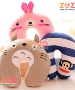 Gối chữ U thêu mặt hoạt hình ngộ nghĩnh