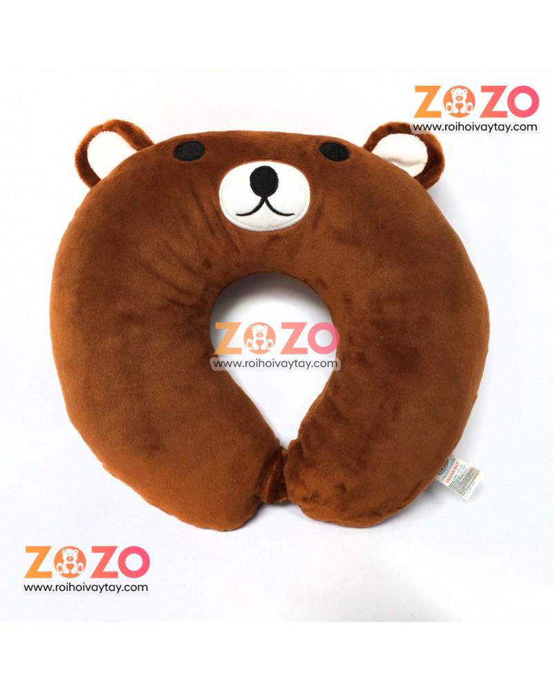 Gối chữ U, gối ngủ văn phòng hình gấu nâu 3 Gối chữ U, gối ngủ văn phòng hình gấu nâu