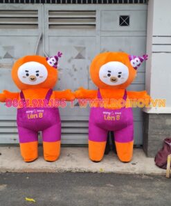 May maascot hơi theo yêu cầu