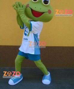 Mascot ếch xanh giá rẻ 11 Mascot ech 1
