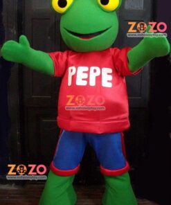 Mascot ếch xanh giá rẻ 9 Mascot ech 7