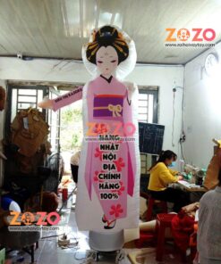 Rối hơi cô gái Nhật Bản