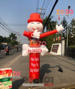 Rối hơi tay vẫy bia Sagota