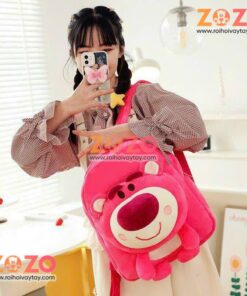 Ba lô gấu hồng siêu cute