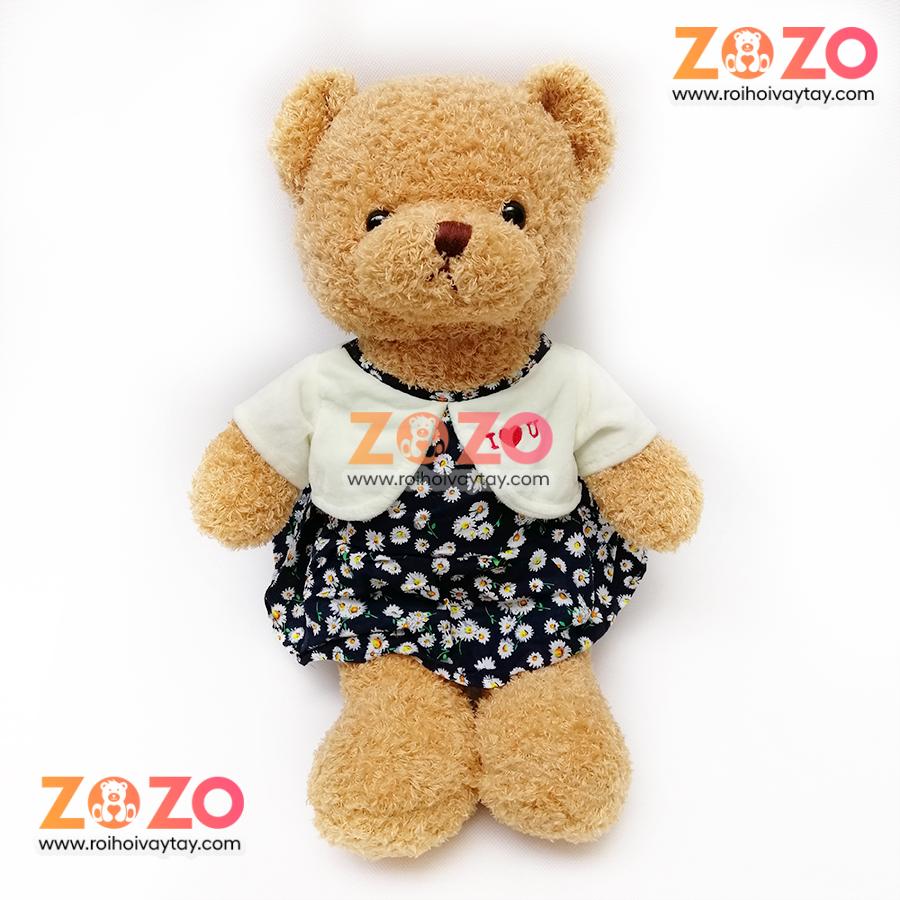 Giảm giá Gấu bông Teddy Hug me mặc váy hoặc quần áo - Hugme201 - BeeCost