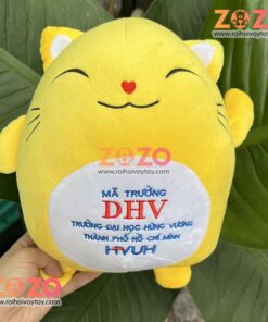 Gấu bông thêu logo đại học Hùng Vương