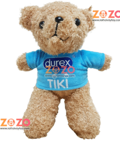 Gấu bông Teddy thêu logo nhãn hàng TIKI