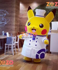 Alternative view of Mascot pikachu pokemon