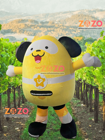 Mascot chó vàng Urbox Trading 1 mascot cho vang Urbox Trading 2 vmake