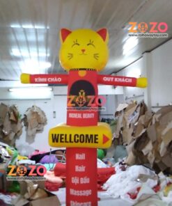 Rối hơi mèo may mắn 10 meo may man spa