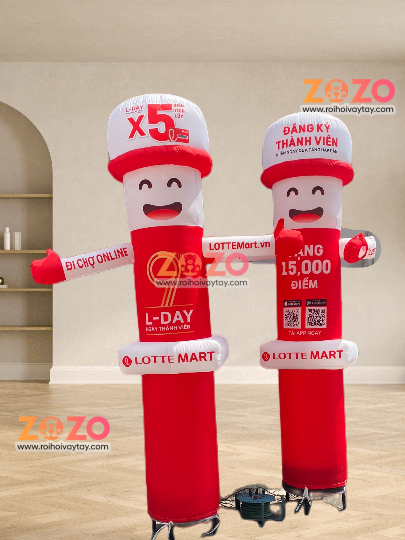 Receive orders for making cheap Lotte inflatable puppets