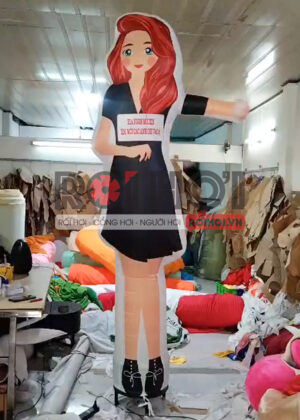 Rối hơi cô gái cho tiệm SPA