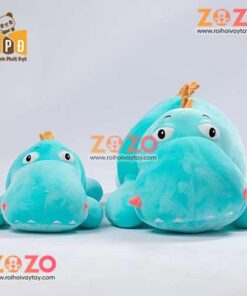 Gấu bông khủng long nằm mắt lòi