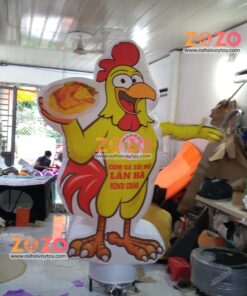 Rối hơi gà xối mỡ