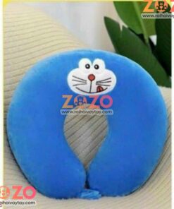 Gối chữ U nhồi bông mặt Doraemon